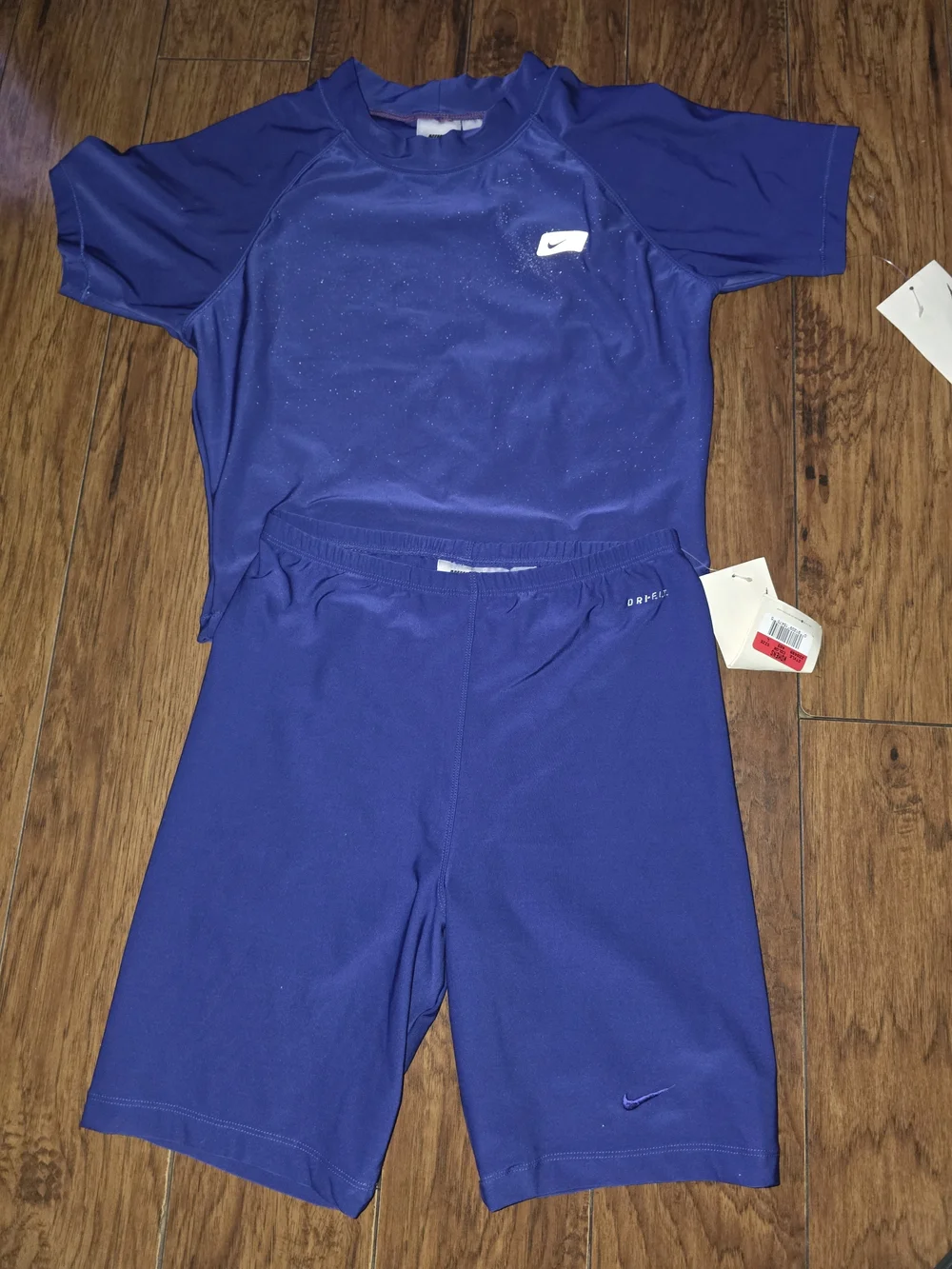 Nike Vintage Purple Athletic Shirt and Shorts Set